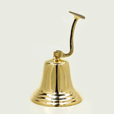 Brass US Navy Ship Bell - Nautical Replica Bell Door Bell Decorative Wall Mounted Bracket